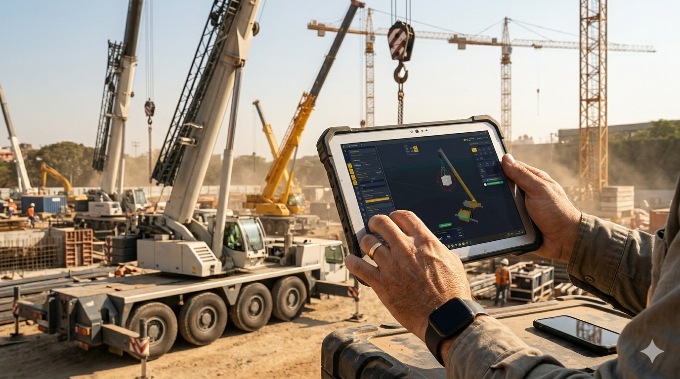 SimCrane Pro no Tablet